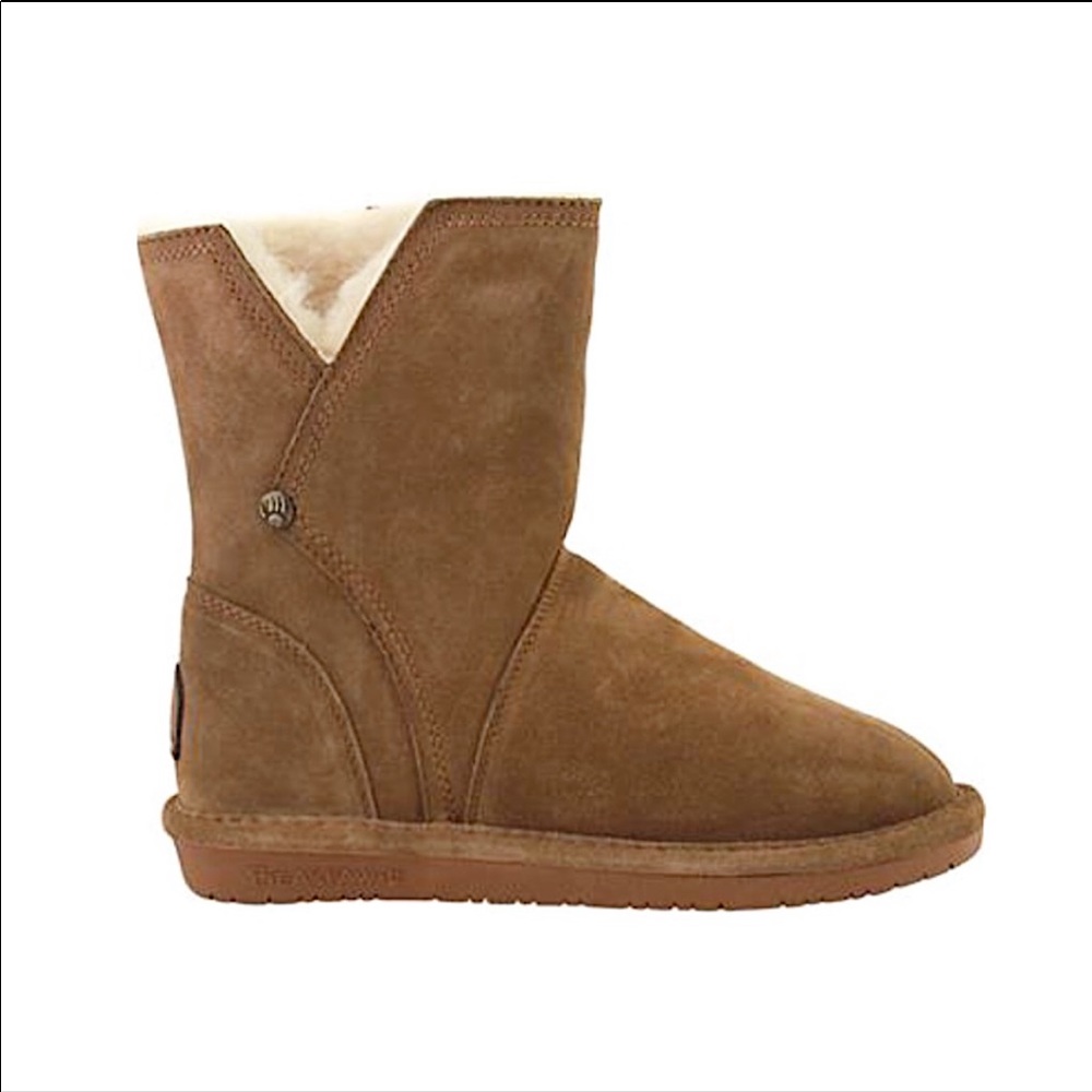 BearPaw Womens Winter Boots Pam Brown Size 8